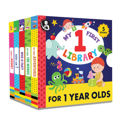 Madame Curie’s My 1 Year Old Library | Baby Toys for Ages 12-18-24 Months | Best Toddler Board Books | Newborn Girl & Boy Infant Toys