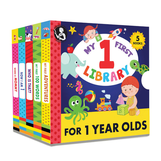 Madame Curie’s My 1 Year Old Library | Baby Toys for Ages 12-18-24 Months | Best Toddler Board Books | Newborn Girl & Boy Infant Toys